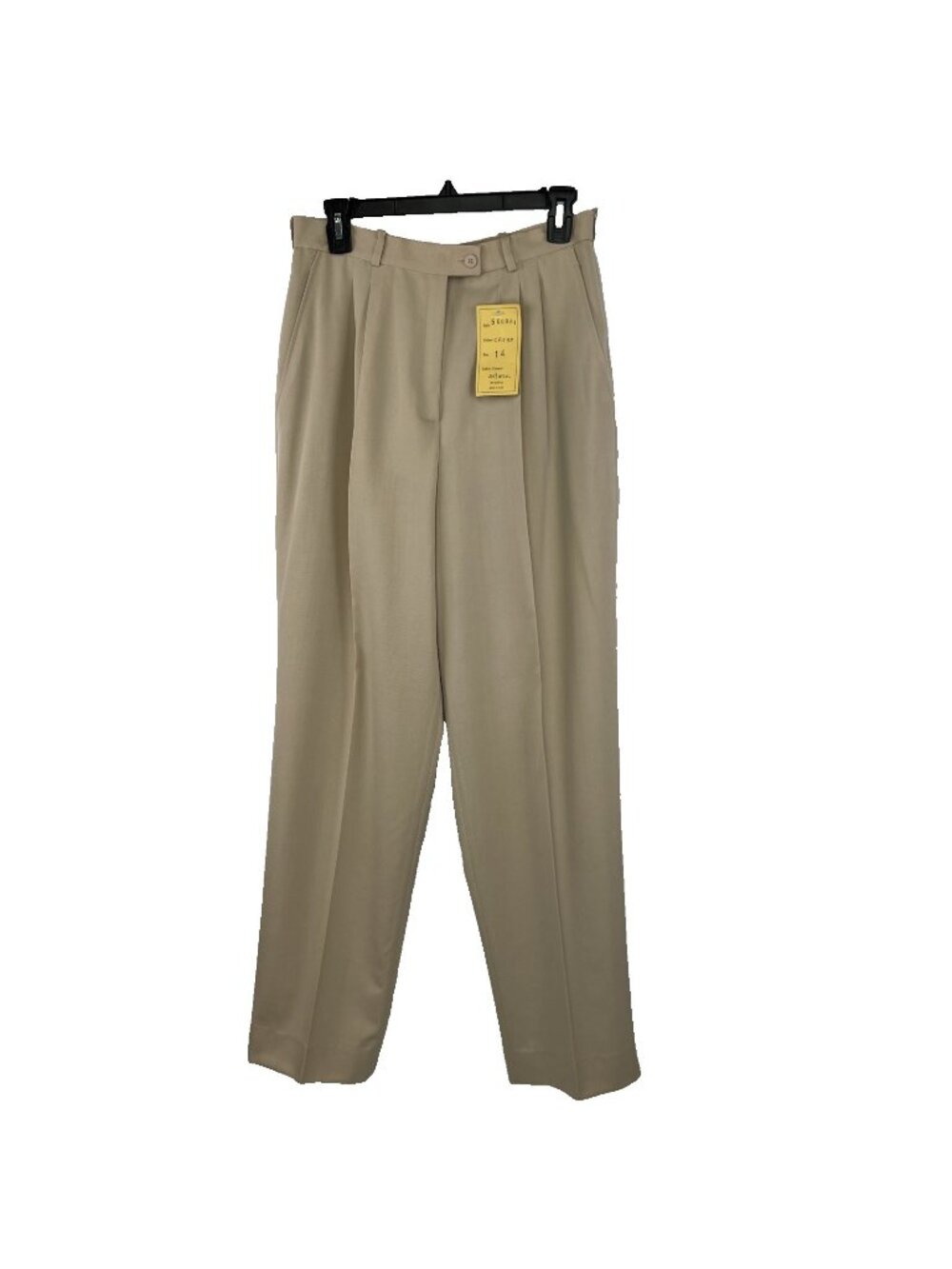 Garfinckel's Italian Sz 14 100% Wool Lined Trousers Pants Womens NOS Deadstock